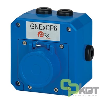 شستی اعلام حریق ضد انفجار E2S سری GNExCP6-PT مدل GNExCP6APTDDLAN1A1BN24