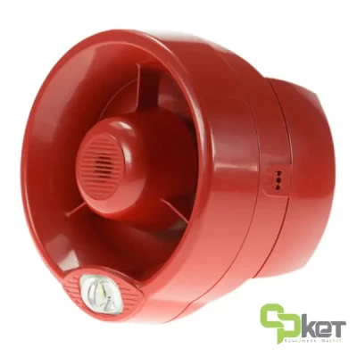 آژیر و فلاشر اعلام حریق متعارفی دیواری یوروتک مدل EURVC-SB