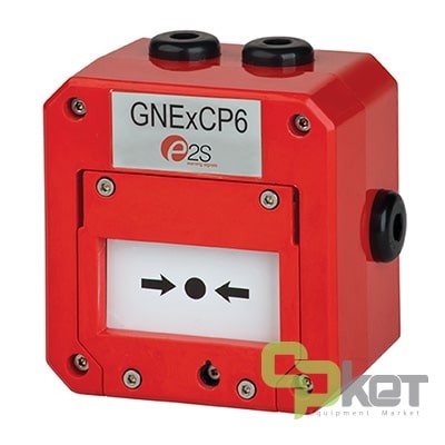شستی اعلام حریق ضد انفجار E2S سری GNExCP6-BG مدل GNExCP6ABGDDNAN1A1RN24