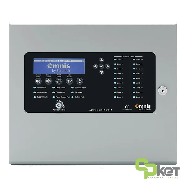 قیمت کنترل پنل اعلام حریق آدرس پذیر 1-2 لوپ یوروتک سری Omnis مدل OMN-V1001